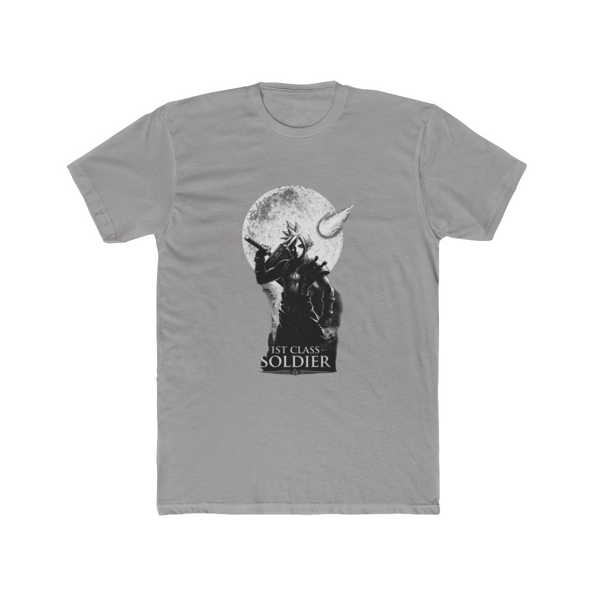 Final Fantasy Cloud Moon - Cloud Strife 1st Class SOLDIER - Video Game T Shirt