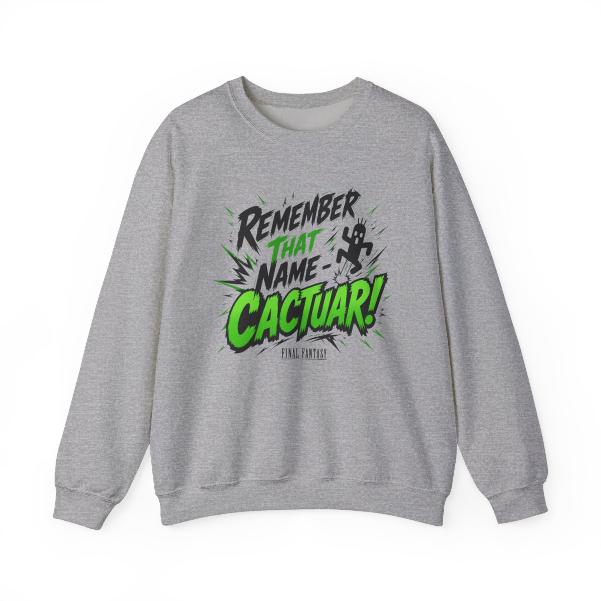 Final Fantasy "Remember That Name - Cactuar!" Crewneck