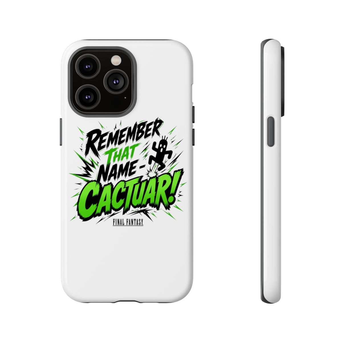 Final Fantasy "Remember That Name - Cactuar!" Phone Case - alternate angle 5, merchandise