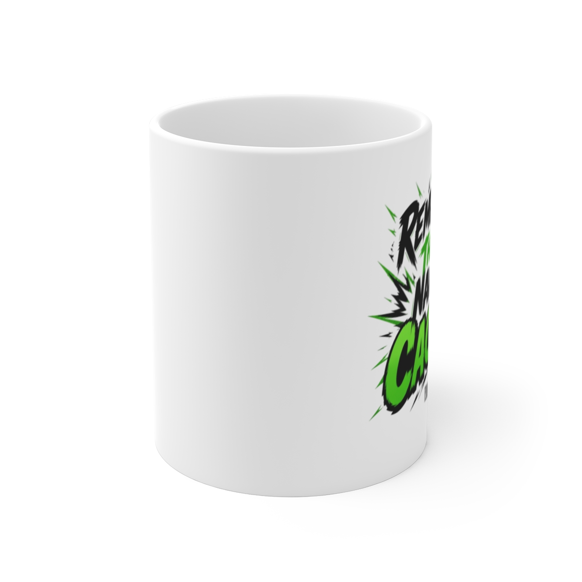Final Fantasy "Remember That Name - Cactuar!" White Mug - alternate angle 1, merchandise