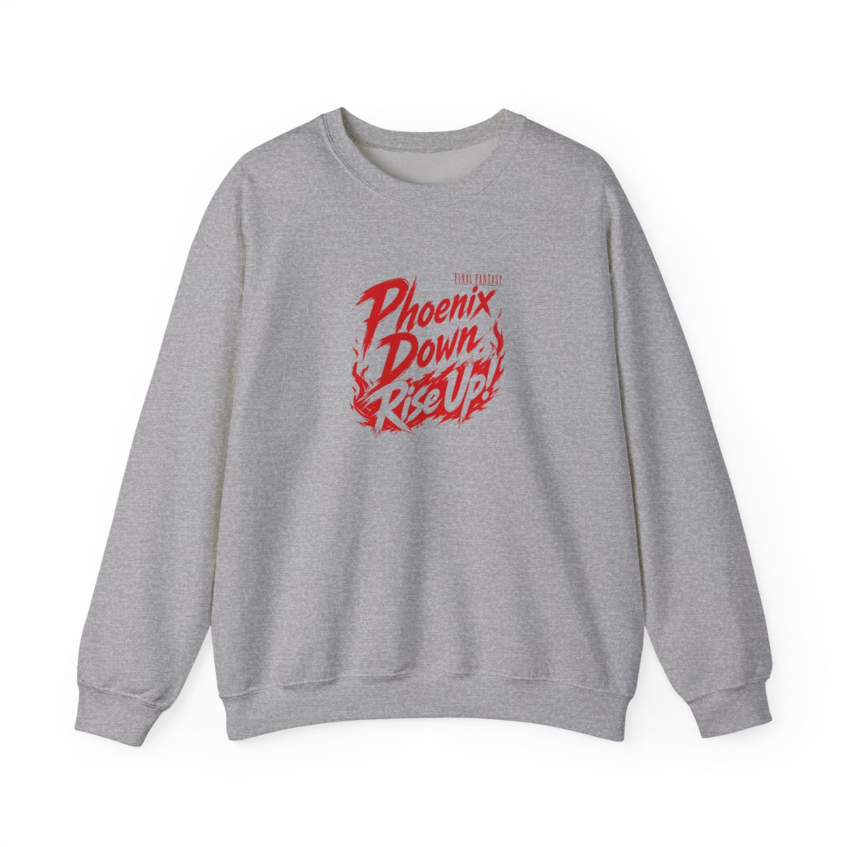 Final Fantasy "Phoenix Down, Rise Up!" Crewneck - alternate angle 2, merchandise
