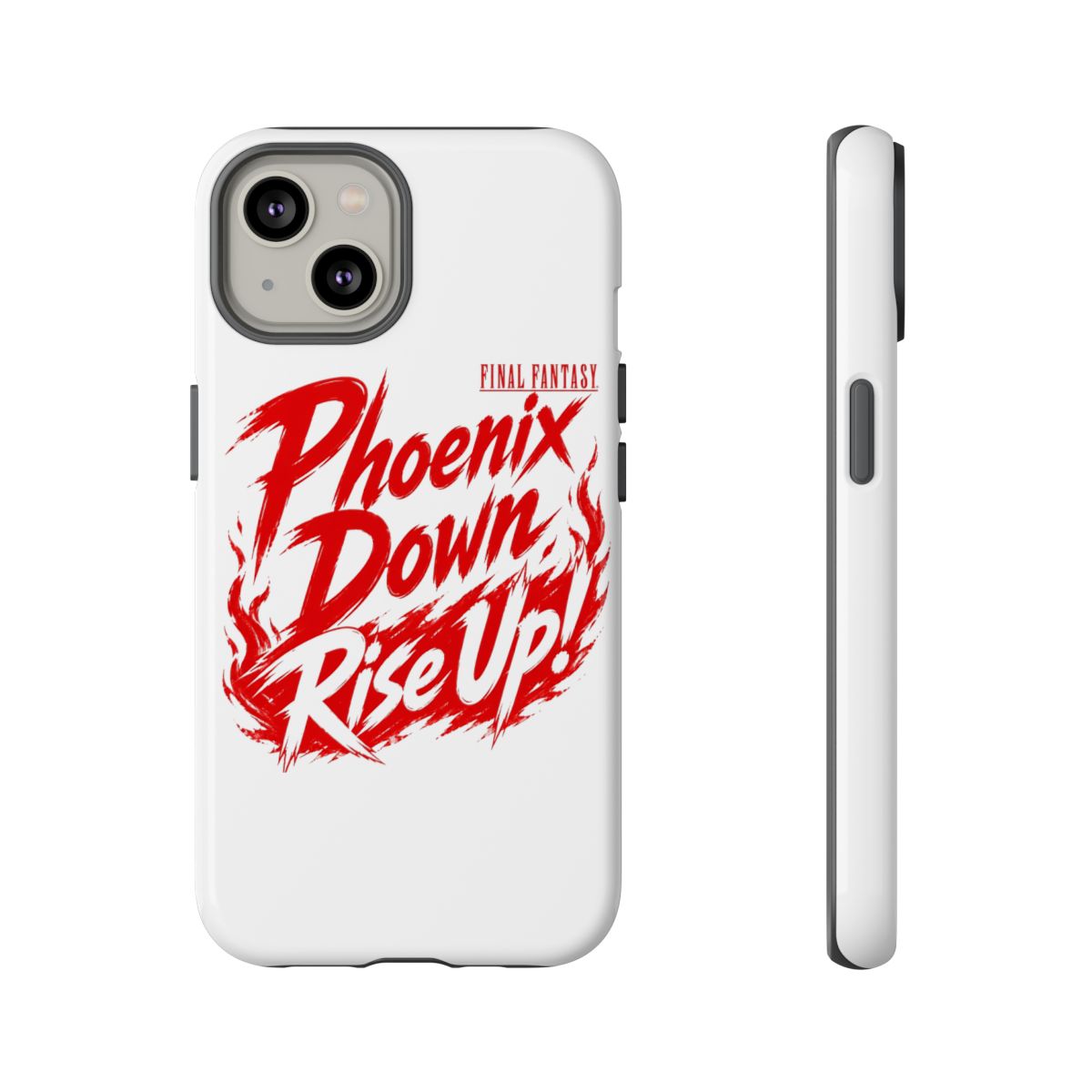 Final Fantasy "Phoenix Down, Rise Up!" Phone Case - alternate angle 3, merchandise