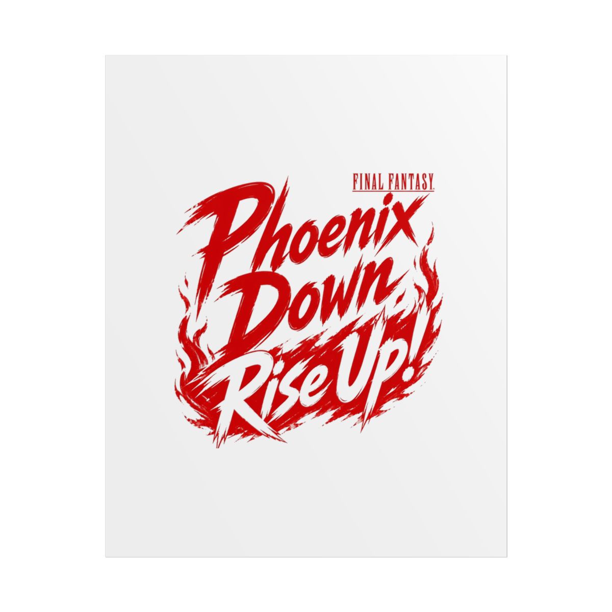 Final Fantasy "Phoenix Down, Rise Up!" Poster - Official Posters & Wall Art merchandise