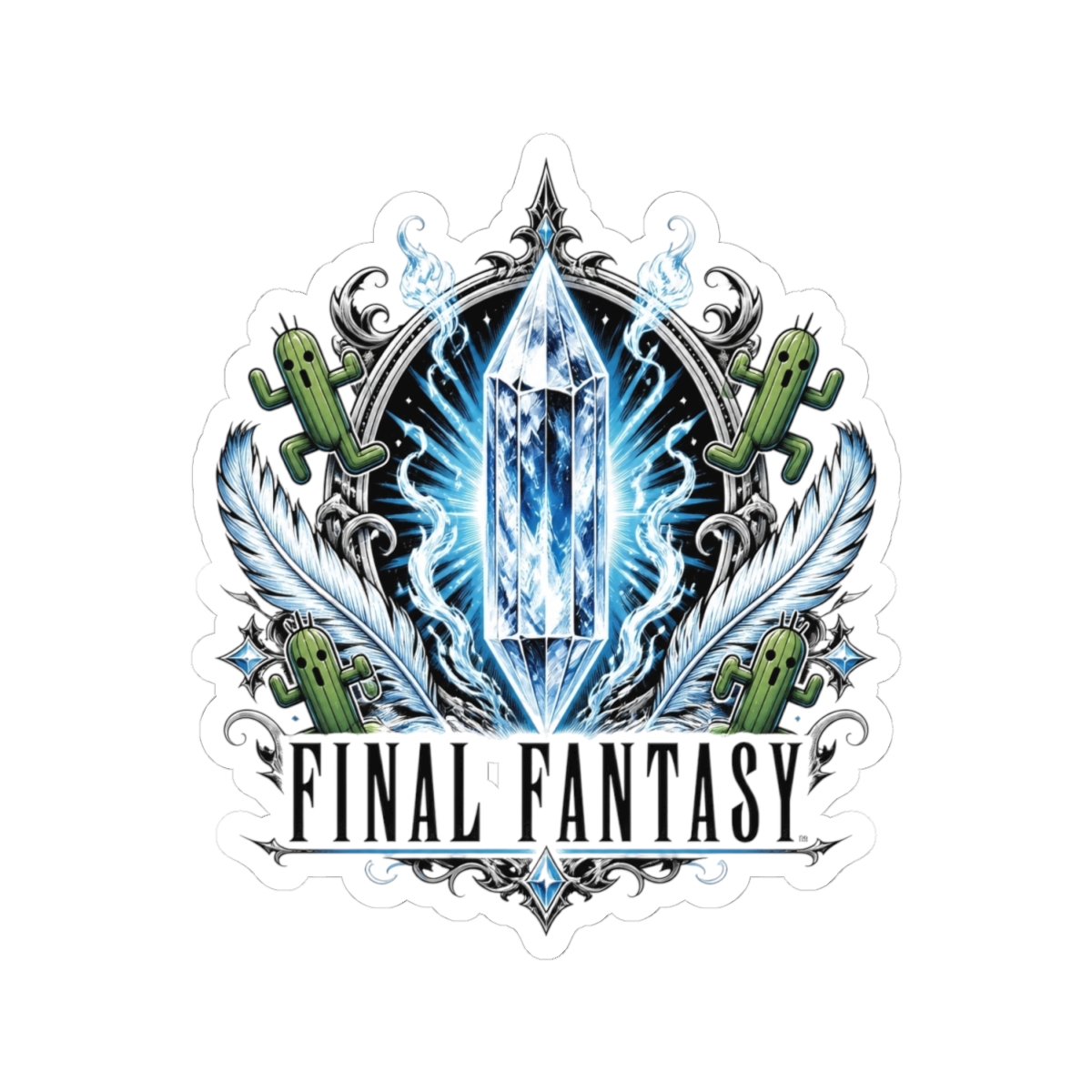 Final Fantasy "Final Fantasy" Sticker - alternate angle 2, merchandise