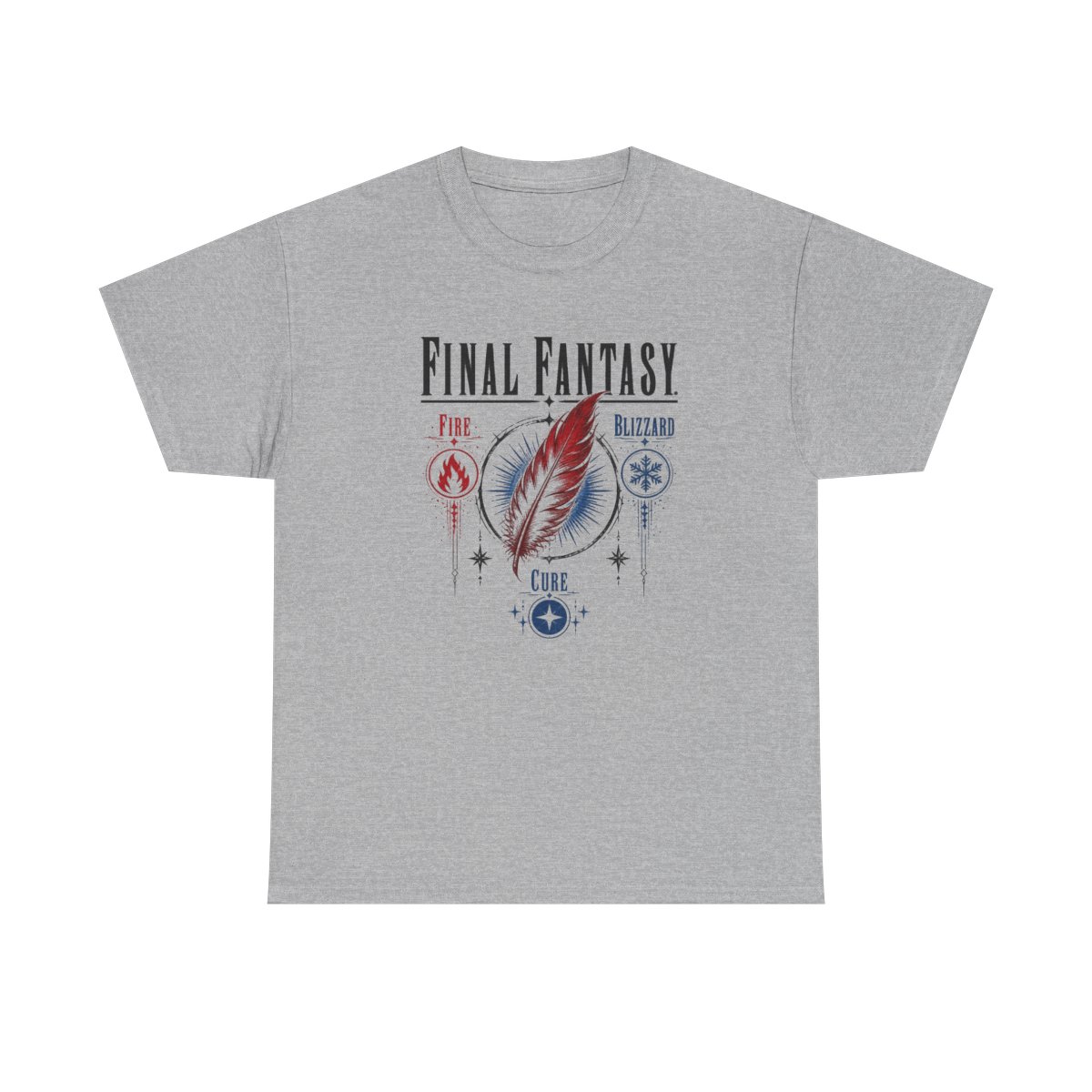Final Fantasy "Blizzard" Unisex Tee - alternate angle 2, merchandise