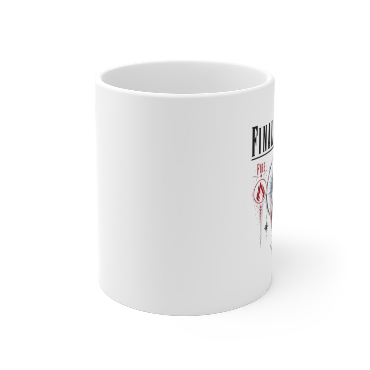 Final Fantasy "Blizzard" White Mug - alternate angle 1, merchandise