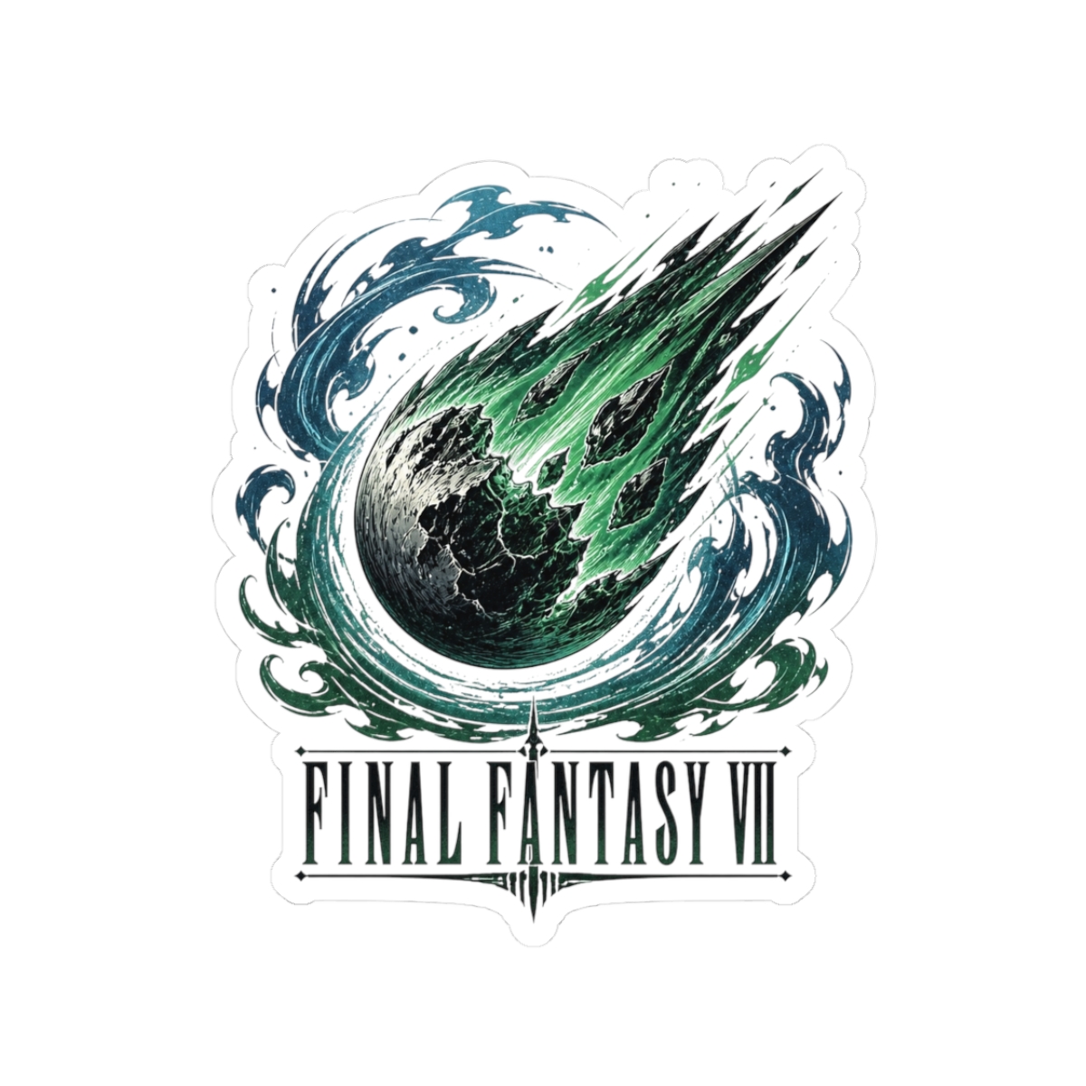 Final Fantasy "Final Fantasy VII" Sticker - alternate angle 1, merchandise