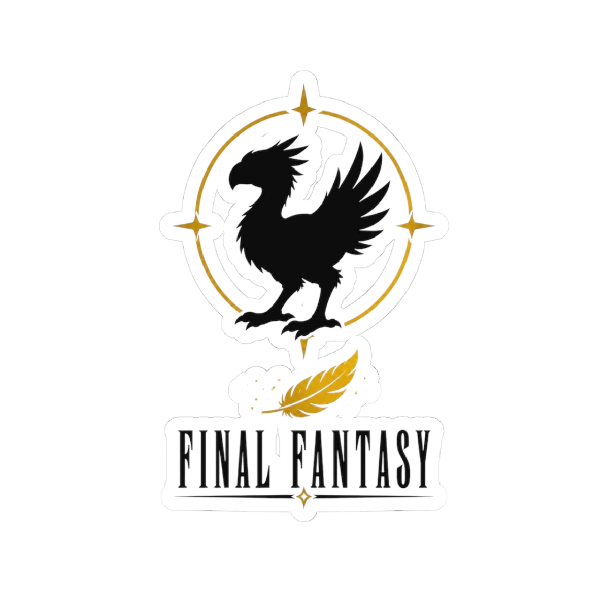 Final Fantasy "Chocobo" Sticker - alternate angle 1, merchandise
