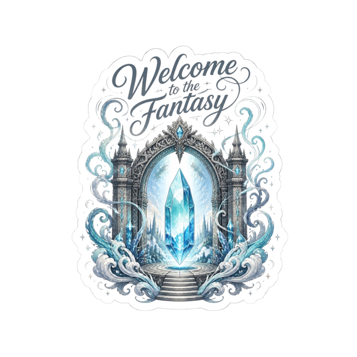 Final Fantasy "Crystal Gateway" Sticker