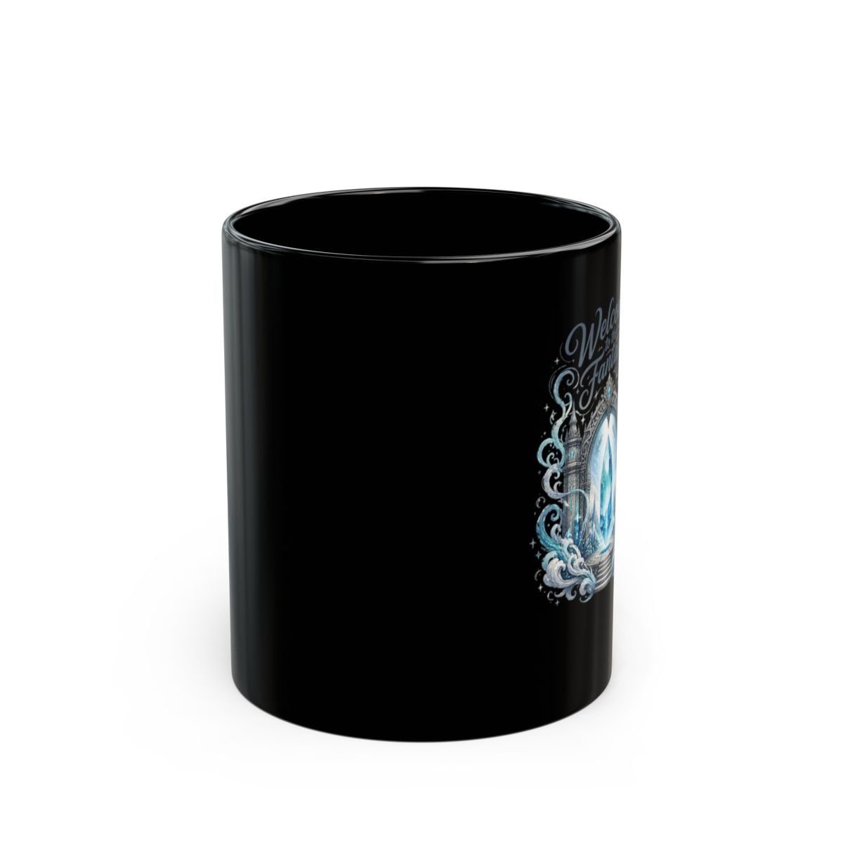 Final Fantasy "Crystal Gateway" Black Mug - alternate angle 1, merchandise