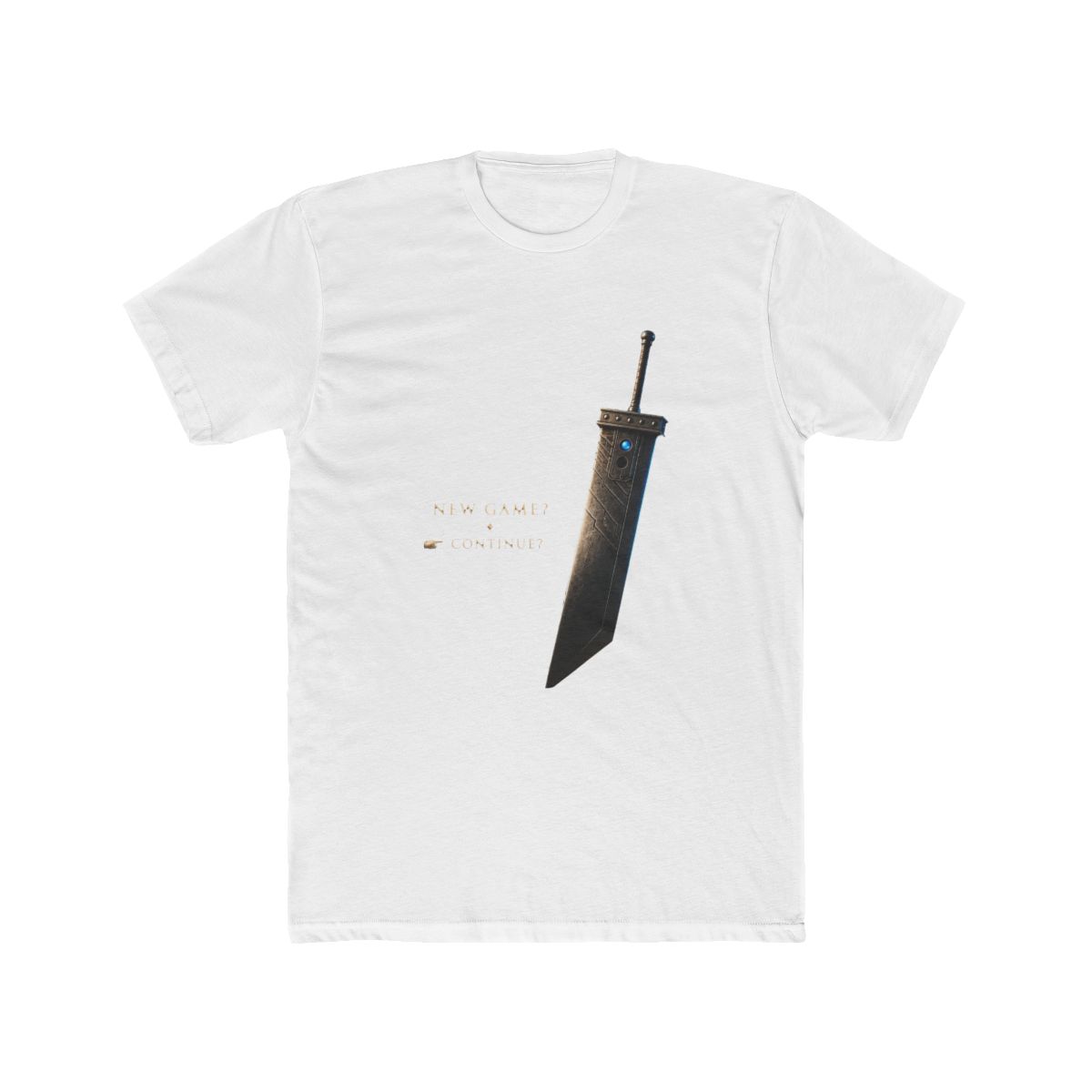Continue playing - New Game Final Fantasy VII Title Screen - Video Game T Shirt