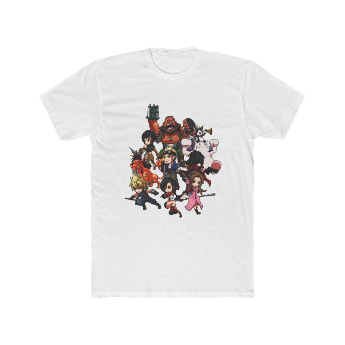 Final Fantasy 7 Chibis Fanart T Shirt - alternate angle 3, merchandise