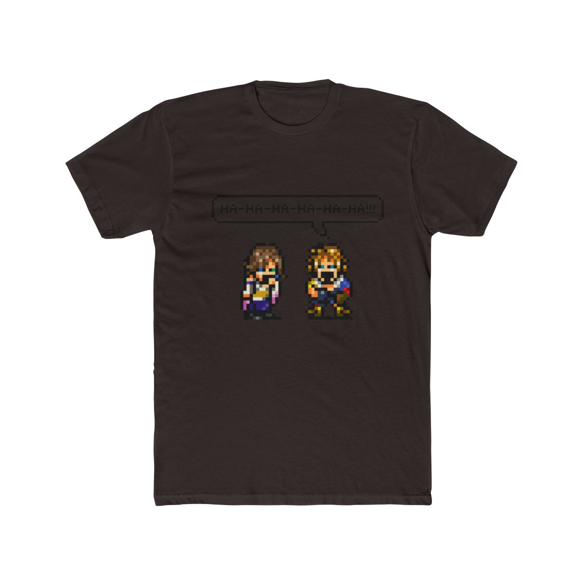 Final Fantasy X: Laughing Tidus And Yuna T Shirt - alternate angle 2, merchandise