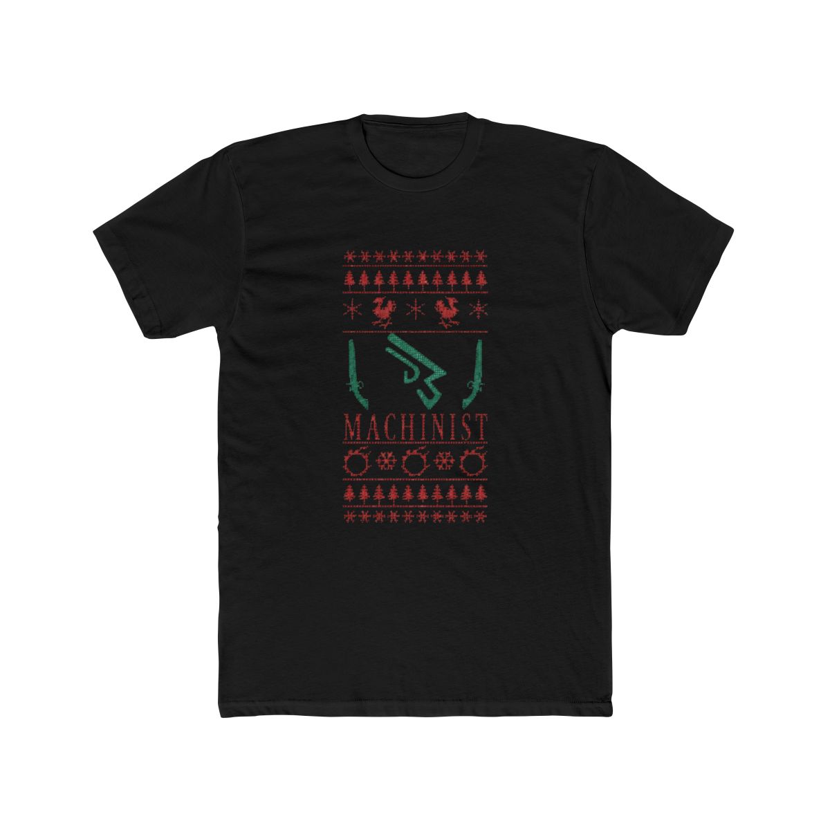 Final Fantasy XIV Machinist Ugly Christmas Sweater T Shirt - alternate angle 4, merchandise
