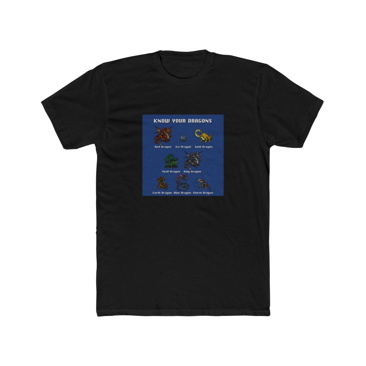Final Fantasy: Know Your Dragons T Shirt - alternate angle 4, merchandise