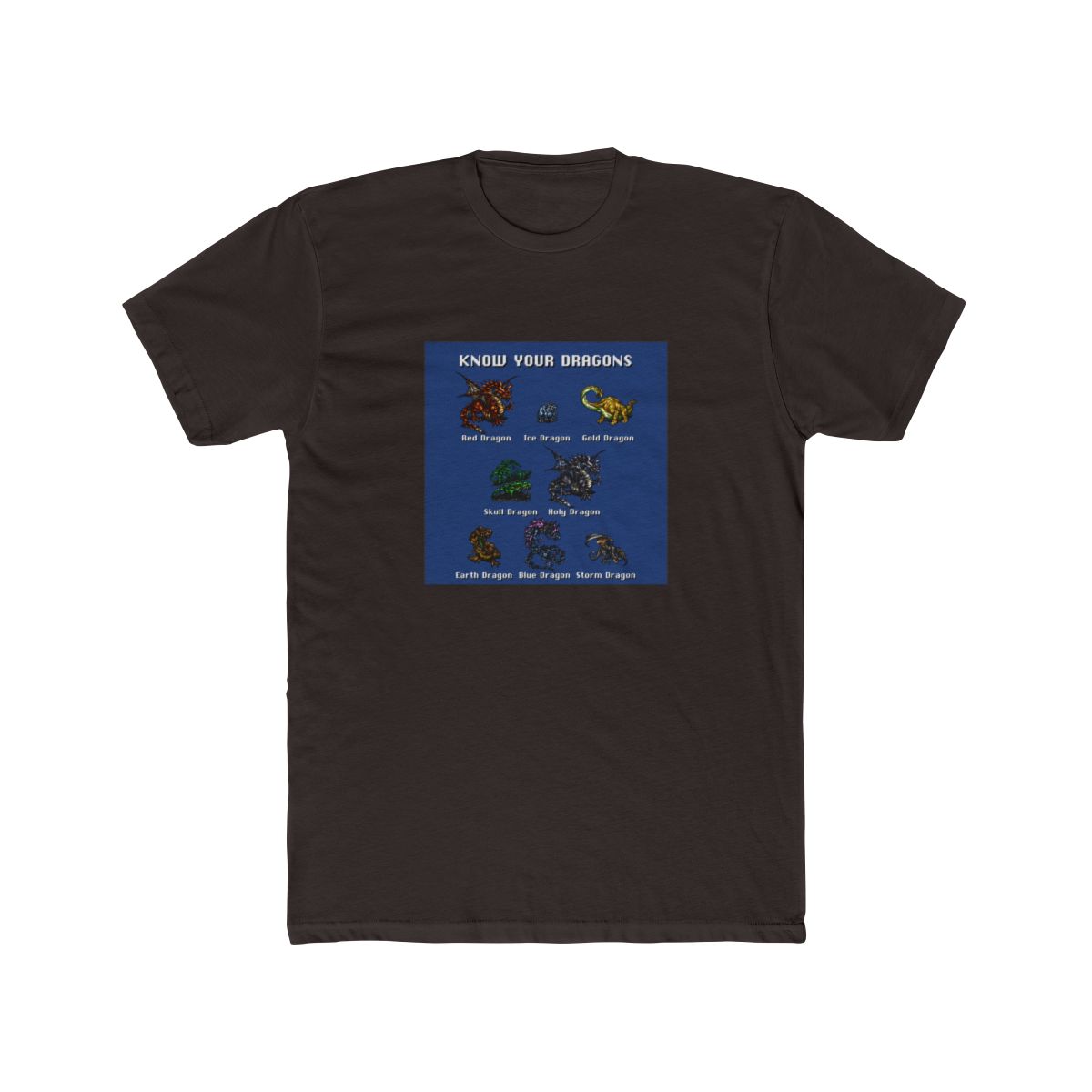Final Fantasy: Know Your Dragons T Shirt - alternate angle 3, merchandise