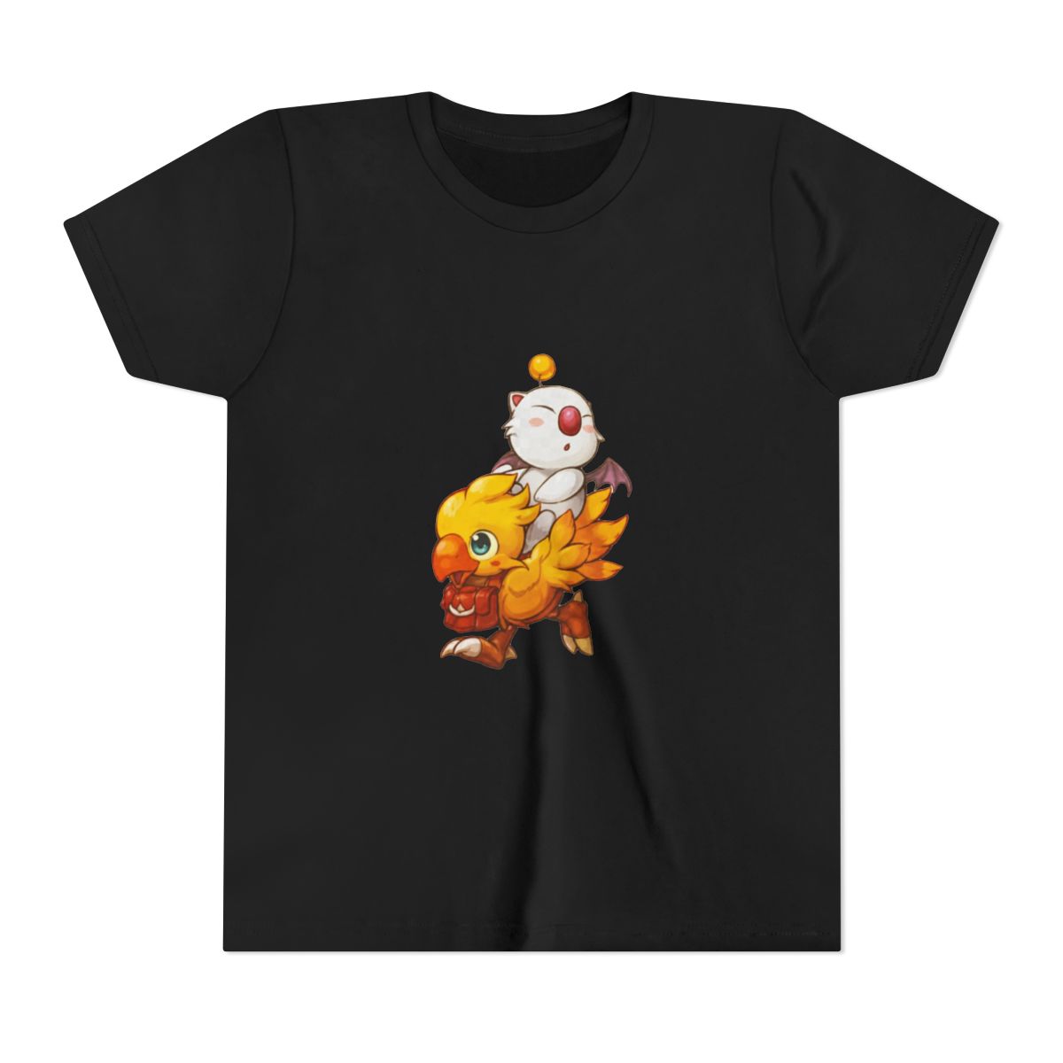 Chocobo & Moogle Final Fantasy Kids T Shirt - Whimsical Gamer Gift