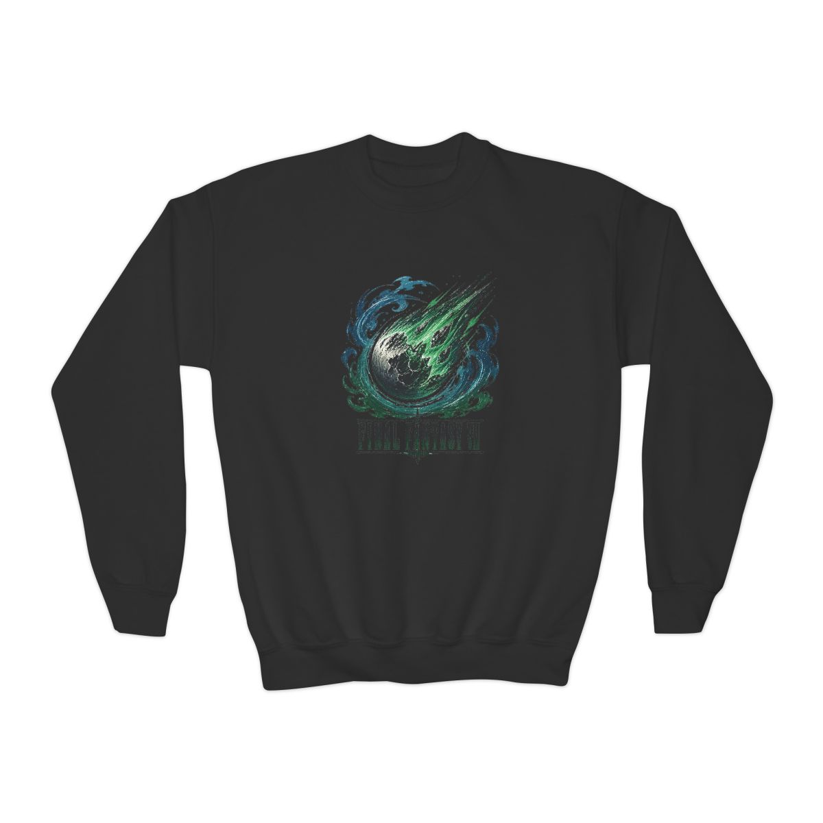 Final Fantasy "Final Fantasy VII" Kids Crewneck - alternate angle 2, merchandise