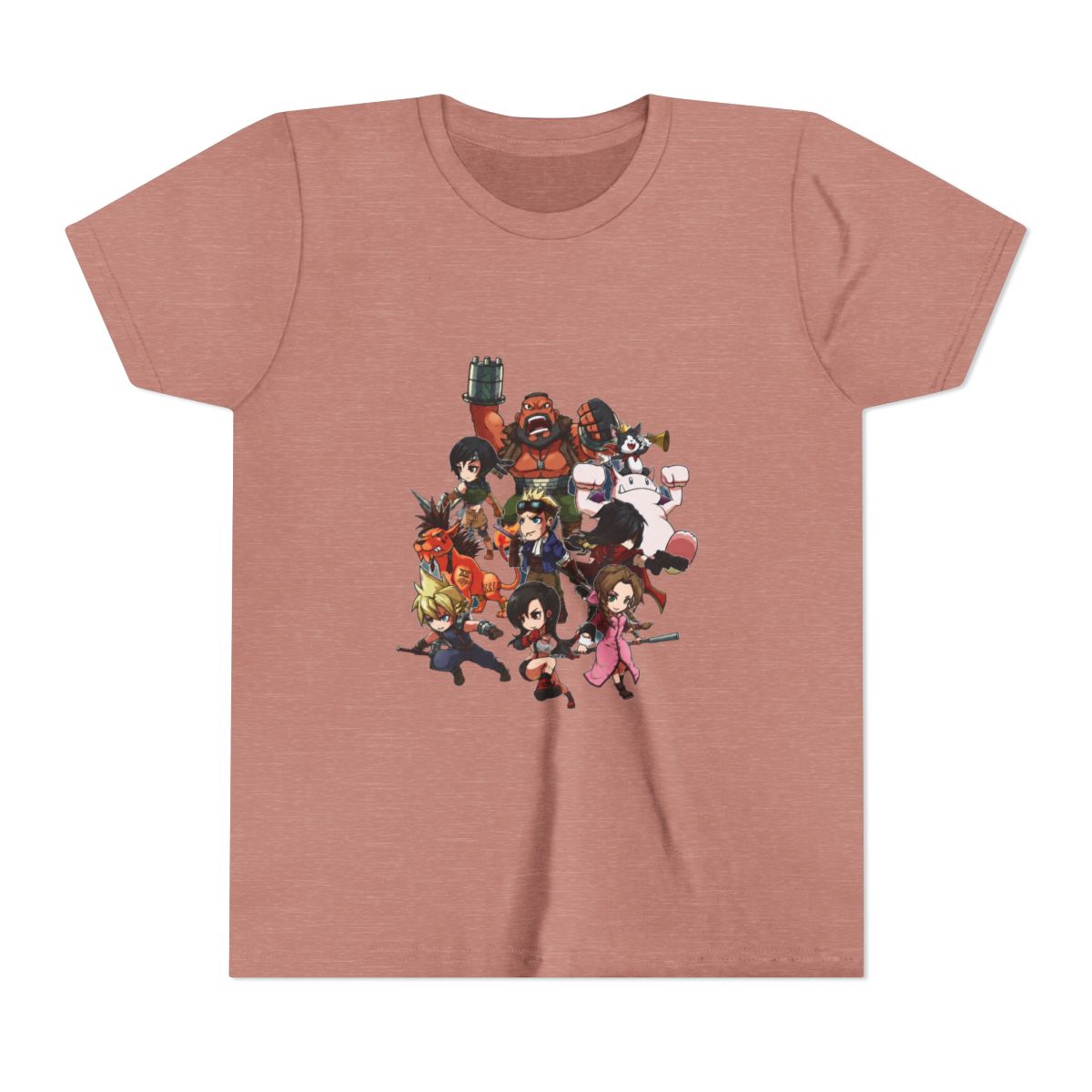 Final Fantasy 7 Chibis Fanart Kids T Shirt - alternate angle 2, merchandise