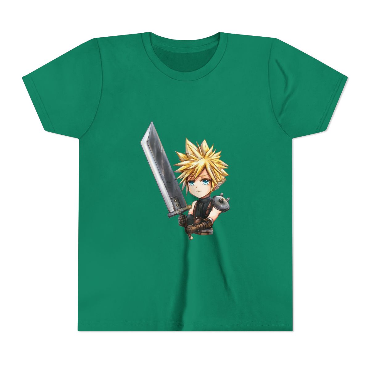 Final Fantasy 7 Remake Cloud Strife Kids T Shirt - alternate angle 4, merchandise