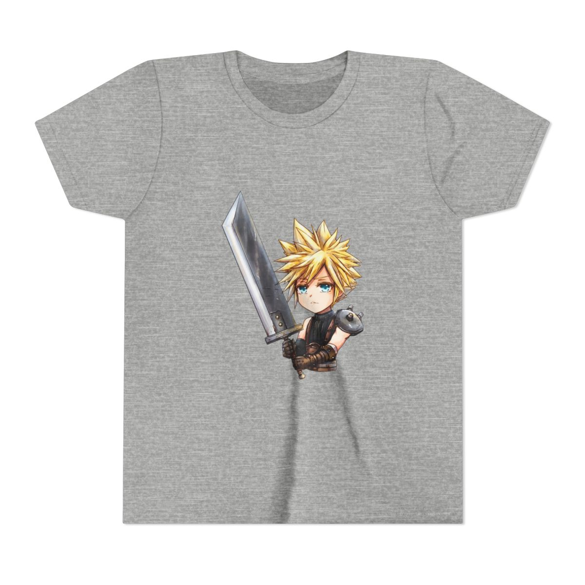 Final Fantasy 7 Remake Cloud Strife Kids T Shirt - alternate angle 5, merchandise