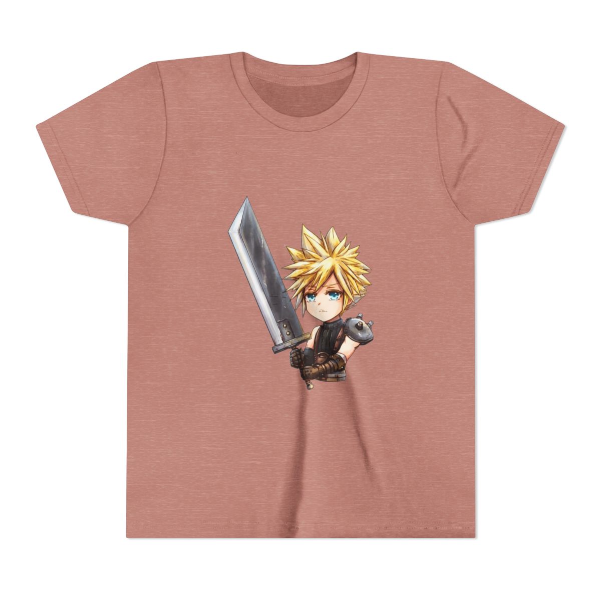 Final Fantasy 7 Remake Cloud Strife Kids T Shirt - alternate angle 2, merchandise