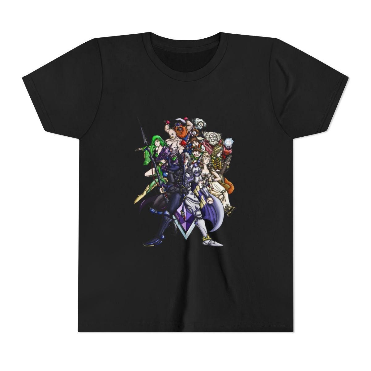 Final Fantasy IV Heroes Kids T Shirt - alternate angle 2, merchandise