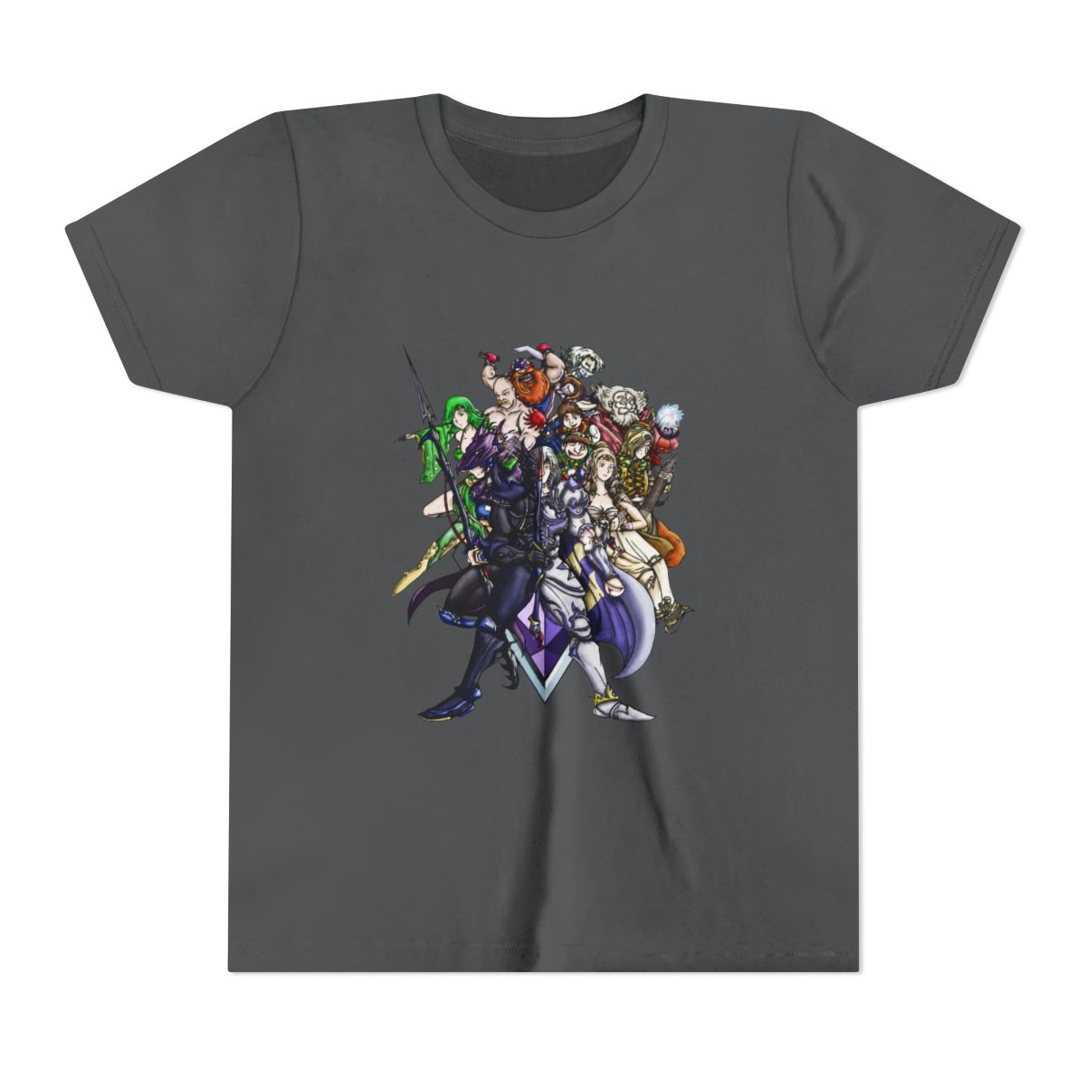 Final Fantasy IV Heroes Kids T Shirt - alternate angle 5, merchandise