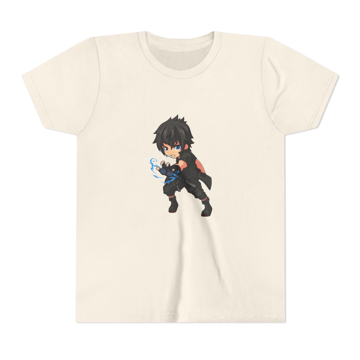 Noctis Lucis Caelum Final Fantasy XV Chibi Art Kids T Shirt - alternate angle 3, merchandise